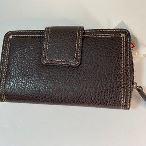 Dezine News Accessories (DNA) Brown Faux Leather wallet (NEW)